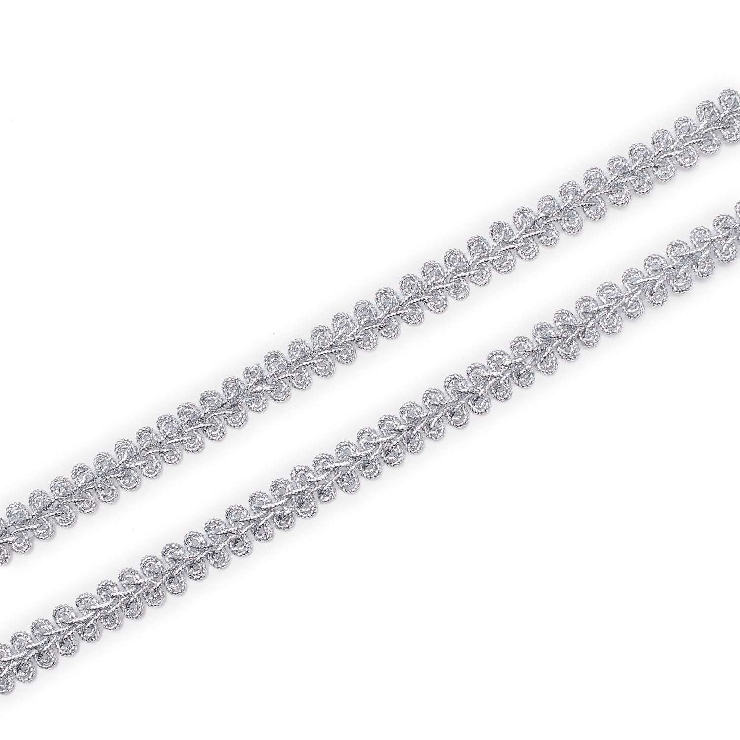 3/8 Inch Knit Swirl Corded Metallic Braided Trim (25 Yards) - Image 2