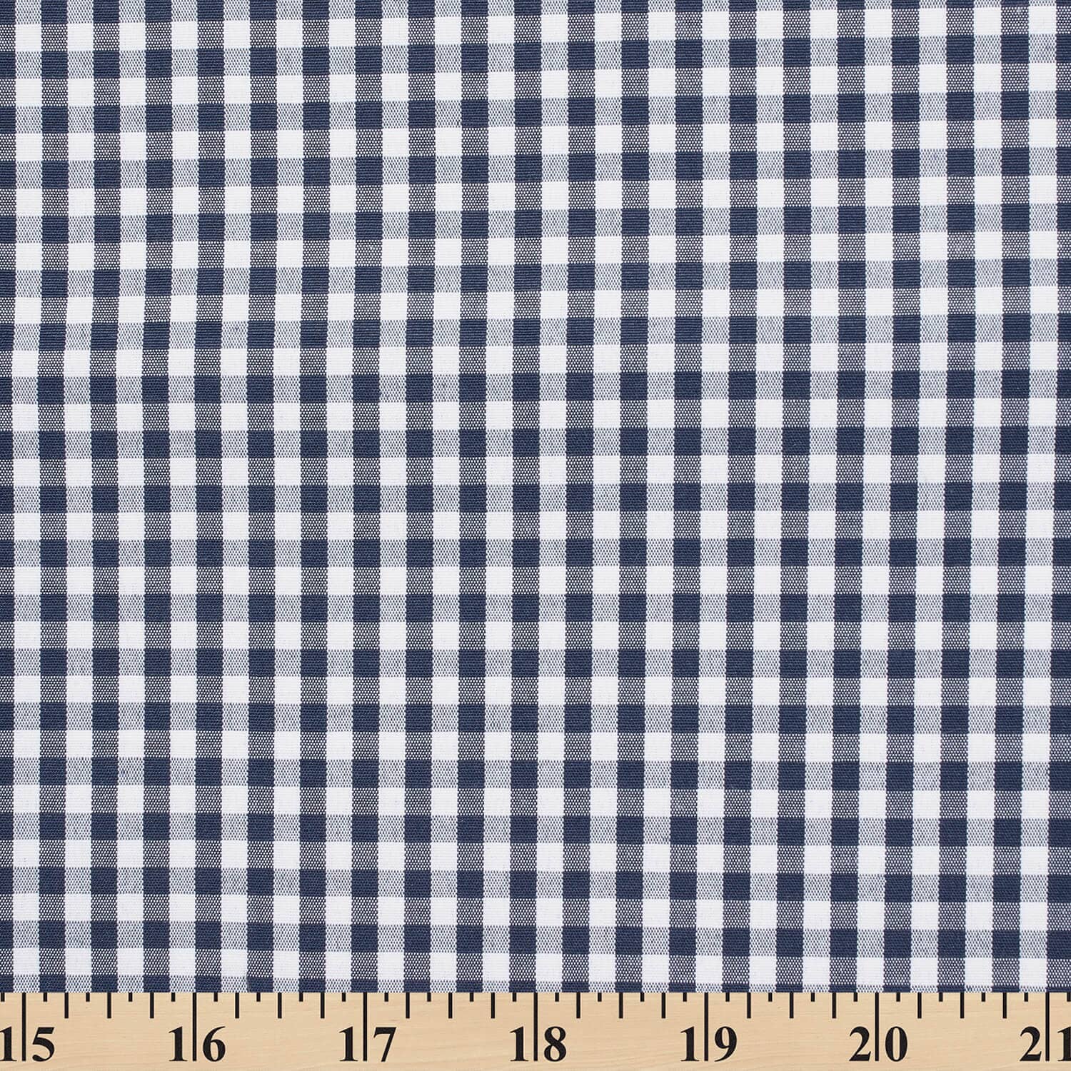 4 mm Gingham Check Plaid Polyester Cotton Poplin - Image 31