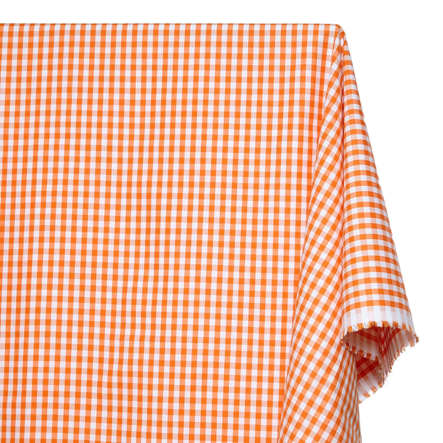 7 mm Gingham Check Plaid Polyester Cotton Poplin - Image 11