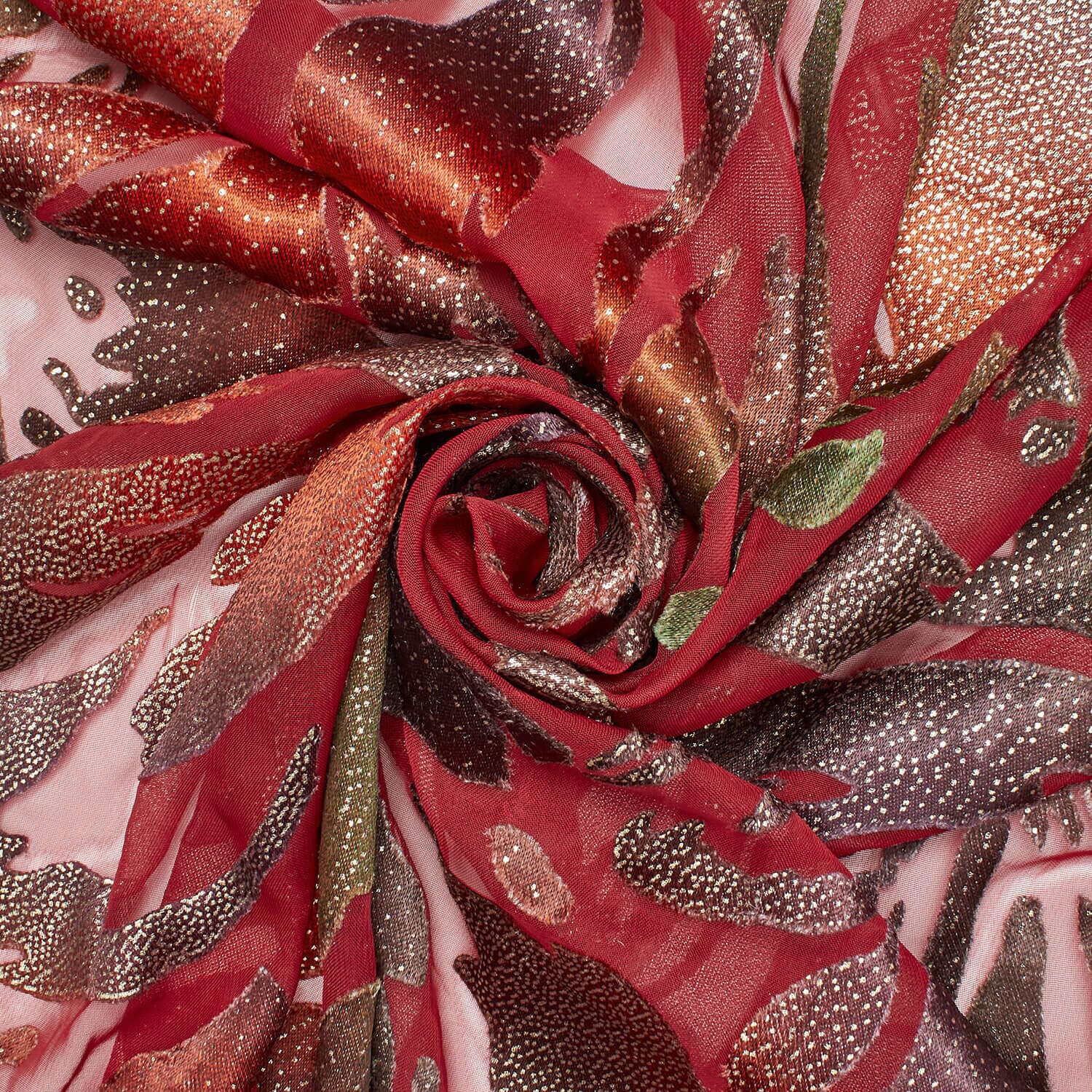 Abstract Metallic Embroidered Chiffon Jacquard - Image 19