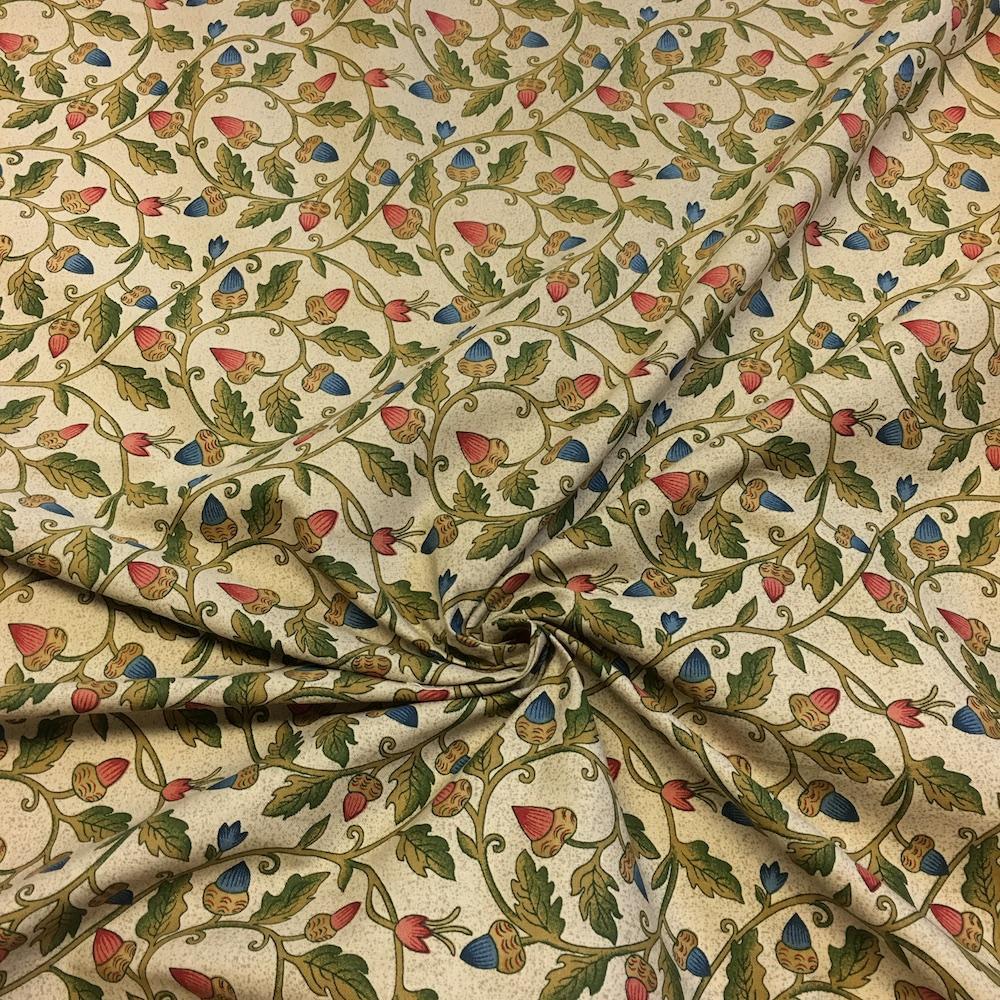 Acorn Tan Printed Cotton - Image 2