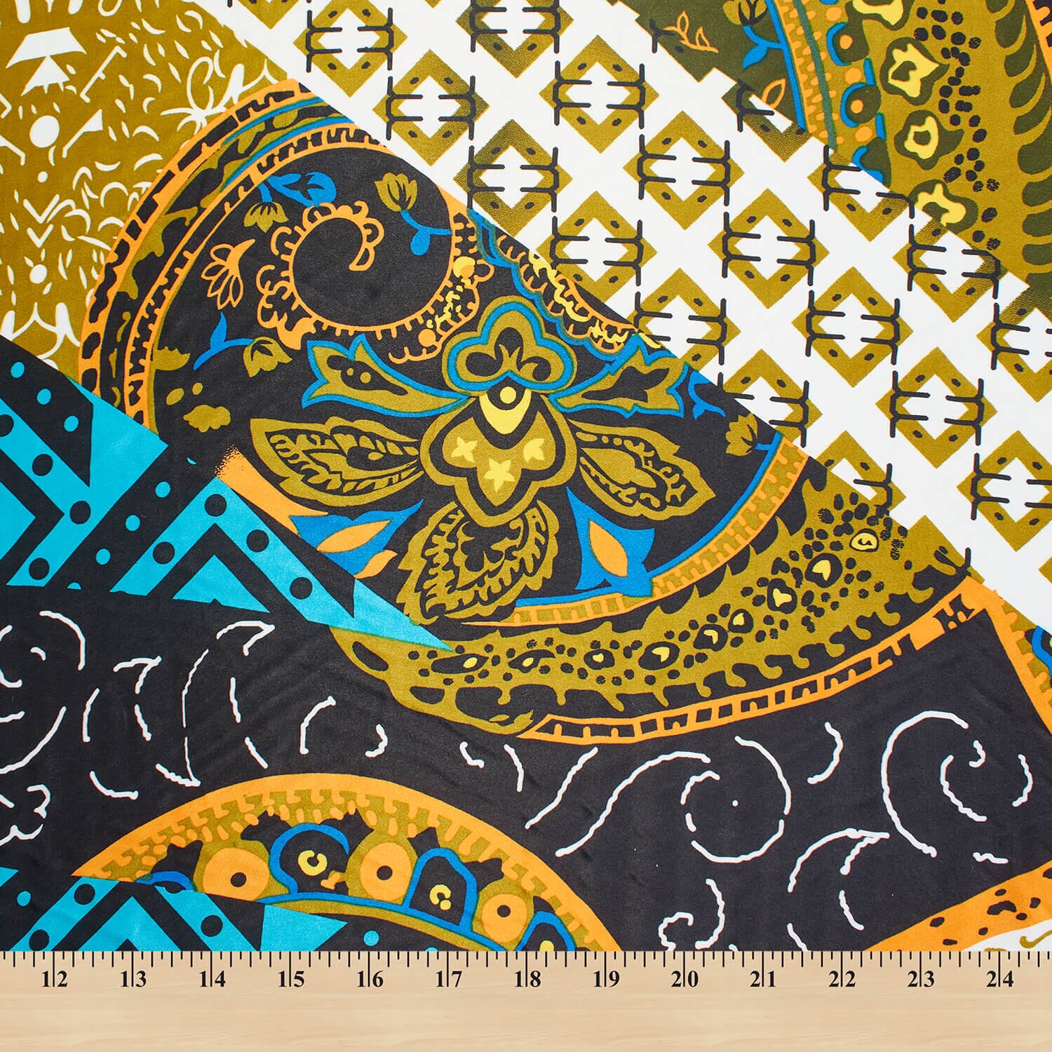 African Printed Charmeuse Satin (4018) - Image 3