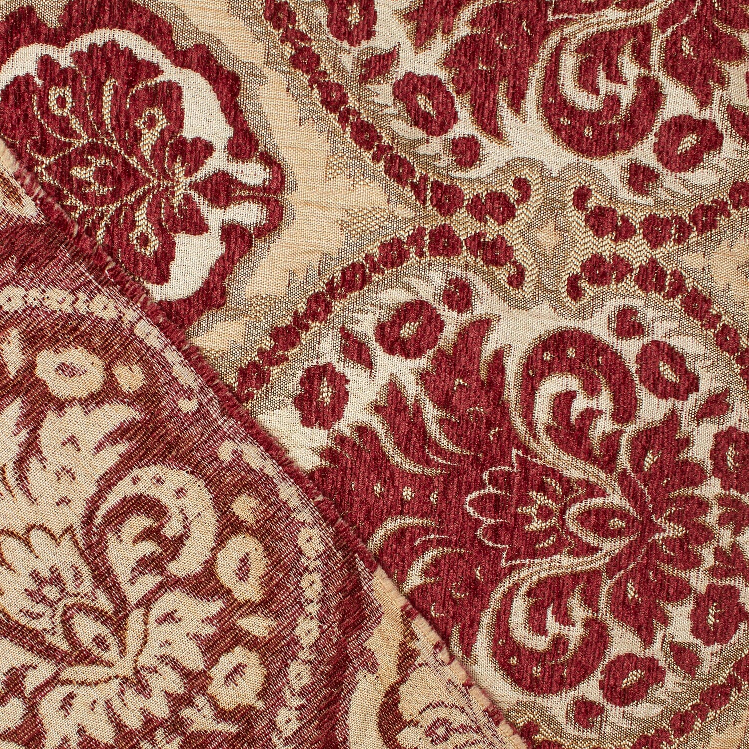 Baroque Floral Two Tone Polyester Chenille Damask Jacquard - Image 20