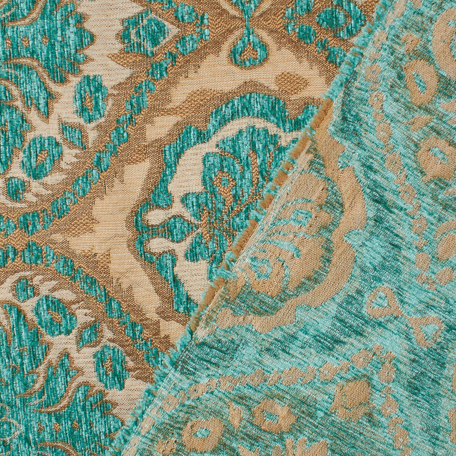 Baroque Floral Two Tone Polyester Chenille Damask Jacquard - Image 8