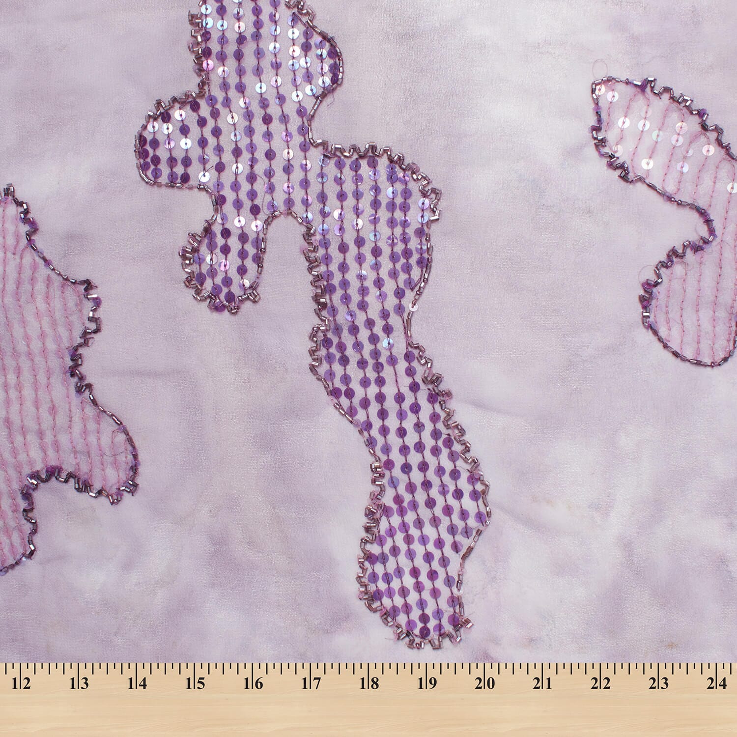 Beaded Abstract Sequins On Georgette - Image 3