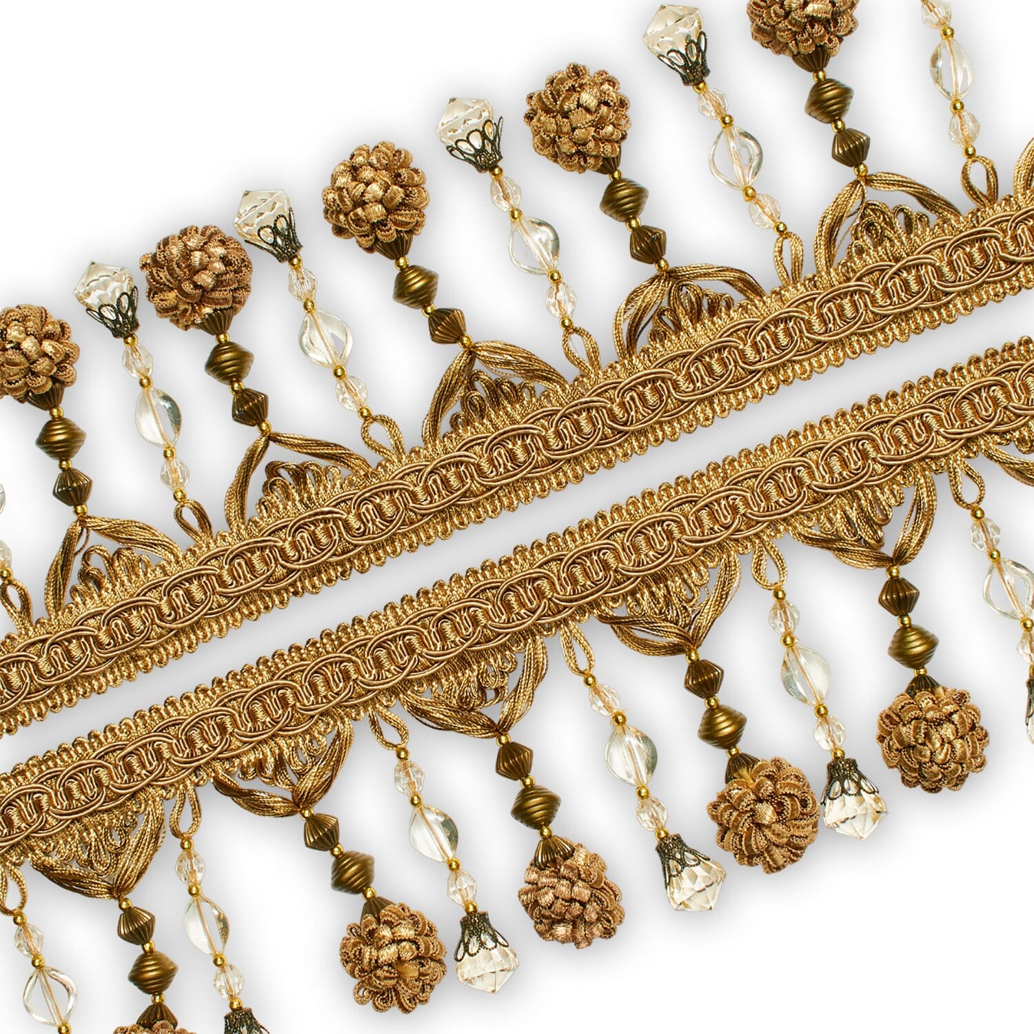 Beaded Pom Ball Tassel Fringe Trim - Image 9