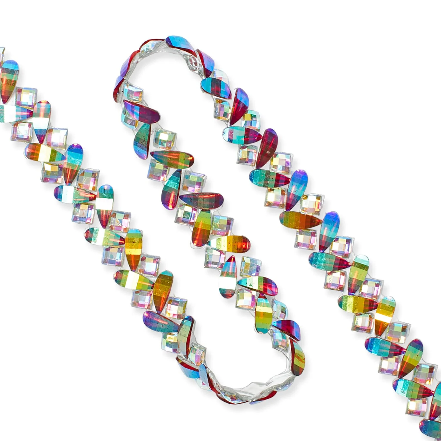 Bejeweled Resin Rhinestone Iron On Trim - Image 3