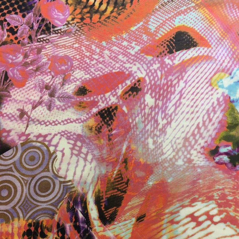 Bella Purple Printed Cotton - Image 3