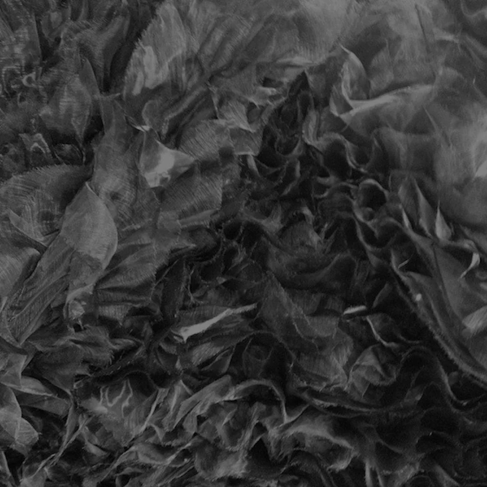 Black Ruffle Organza - Image 3
