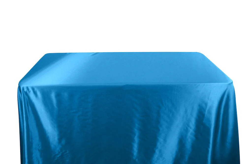 Bridal Satin Banquet Rectangular Table Covers - 8 Feet - Image 14