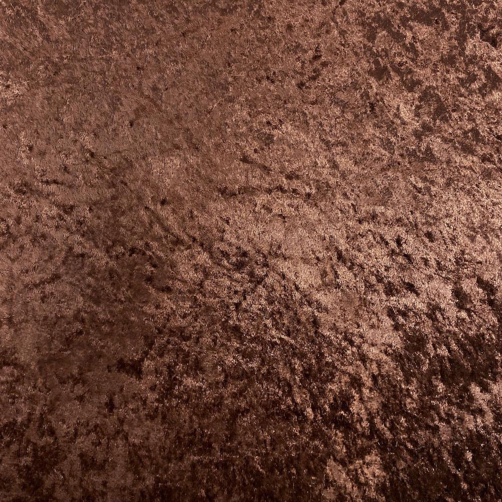 Brown Crushed Panne Velour Velvet - Image 4