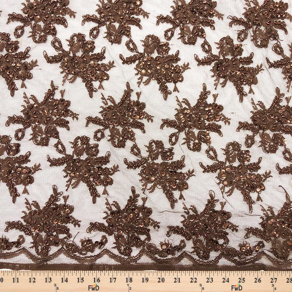 Brown Queen Beaded Lace - Image 3