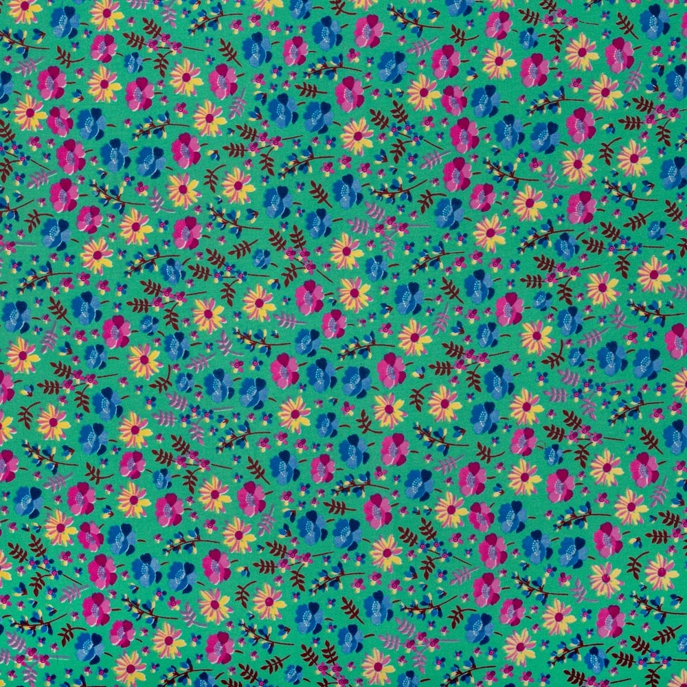 Carnation Crepe De Chine Print - Image 11
