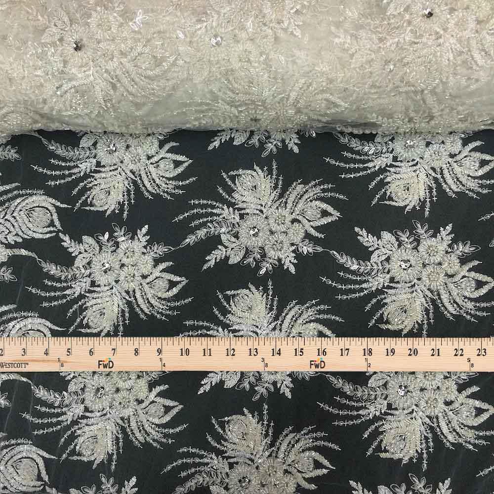 Celosia Bridal Lace Beaded Fabric - Image 8
