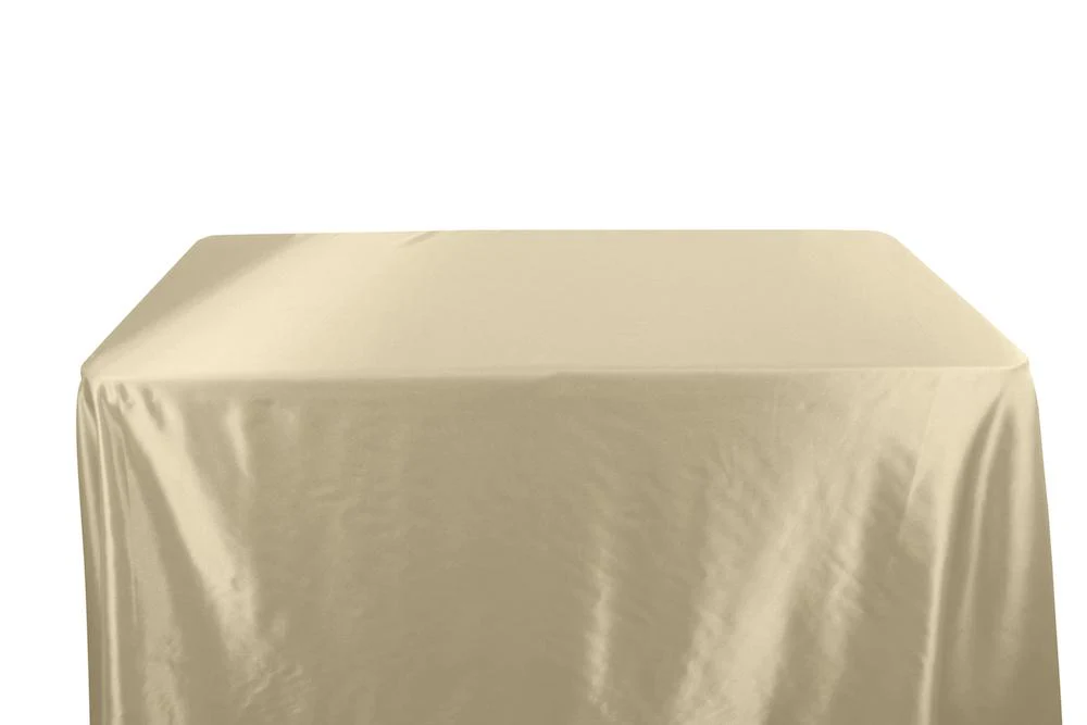 Charmeuse Satin Banquet Rectangular Table Covers - 6 Feet - Image 3