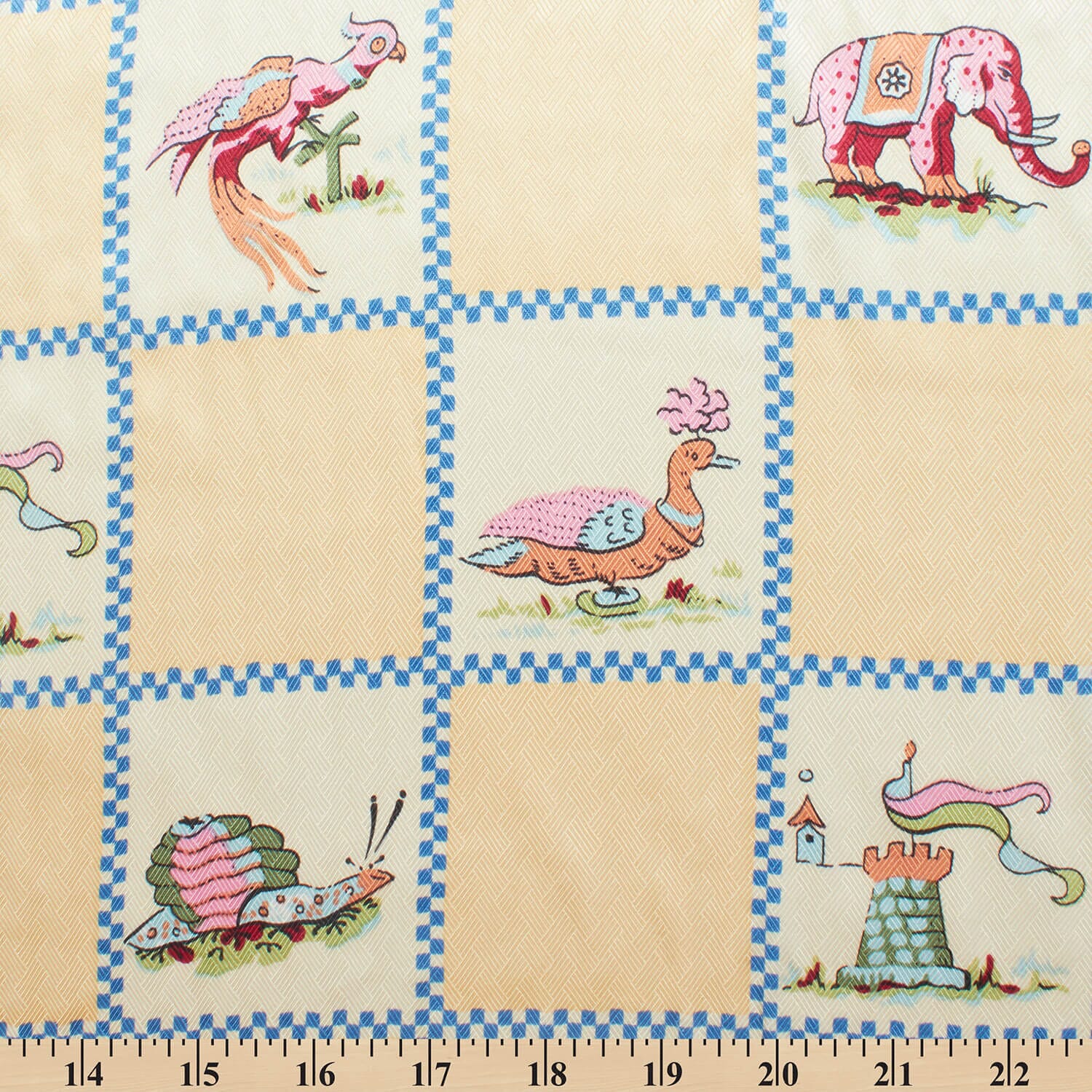 Checkered Animal Print Charmeuse Satin Geometric Jacquard - Image 7