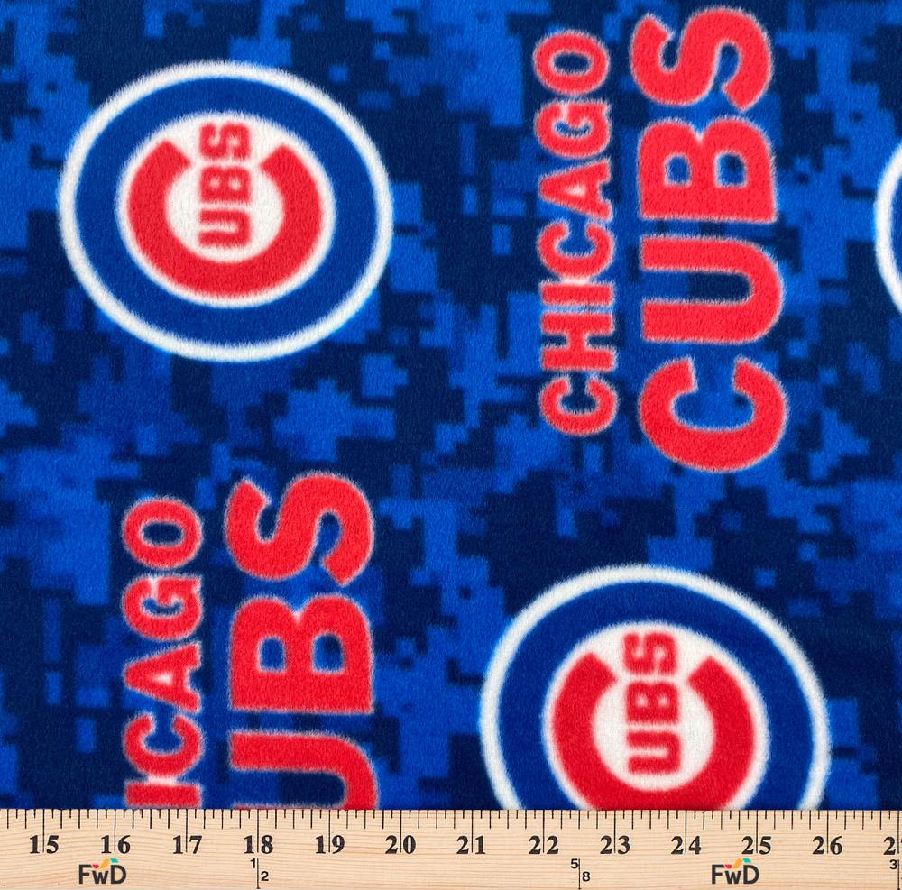 Chicago Cubs MLB Fleece Fabric - Image 3