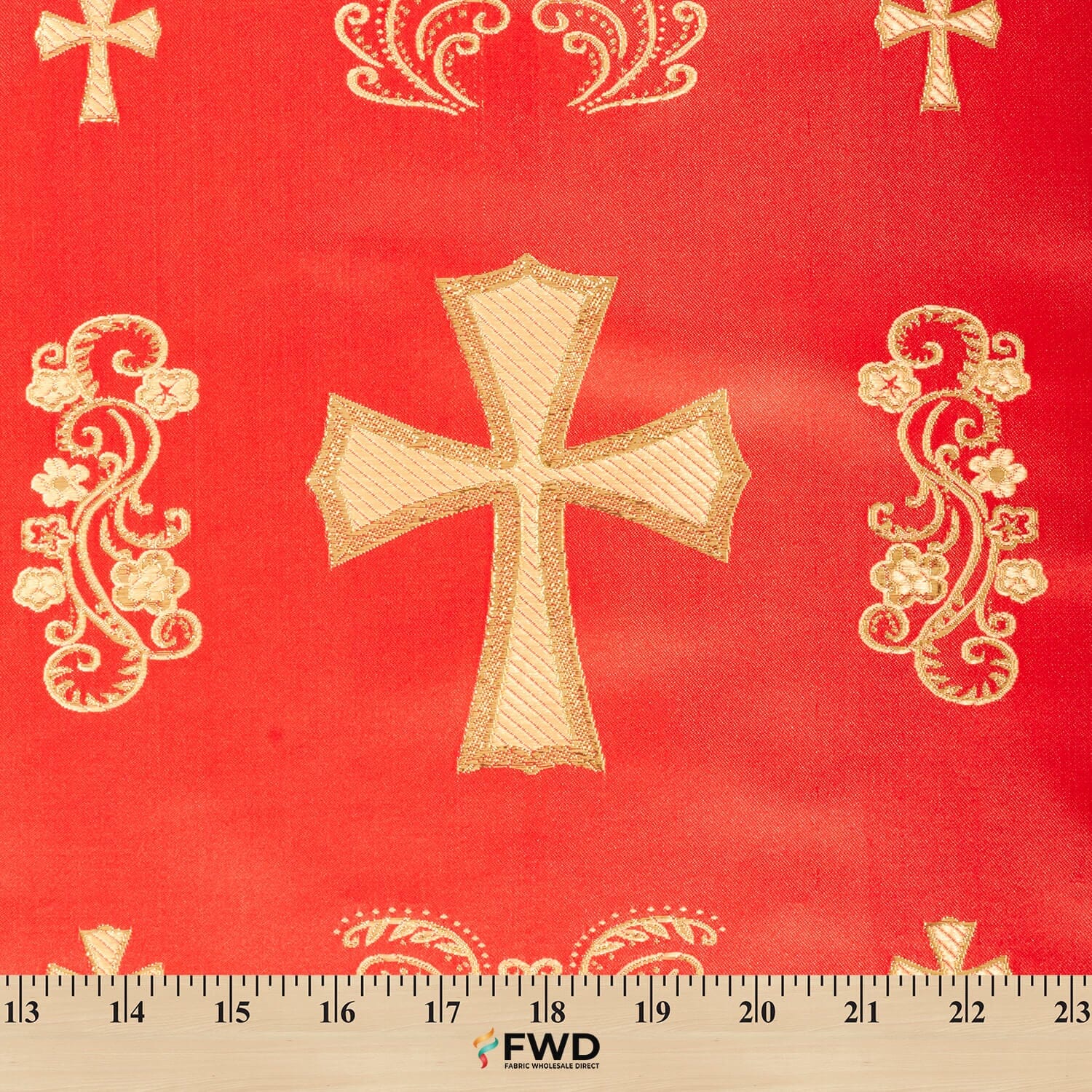 Clerical Cross Metallic Brocade Jacquard - Image 21