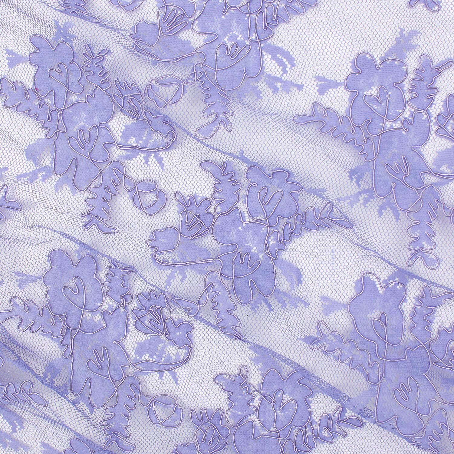 Corded Floral Embroidery On Mesh - Image 6