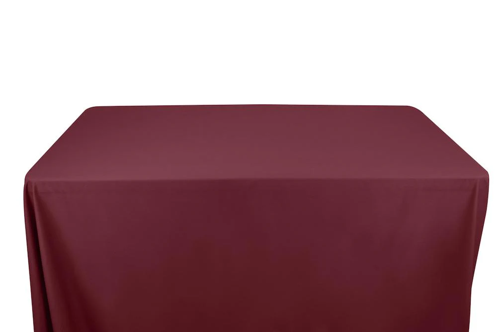 100% Cotton Broadcloth Banquet Rectangular Table Covers - 6 Feet - Image 7
