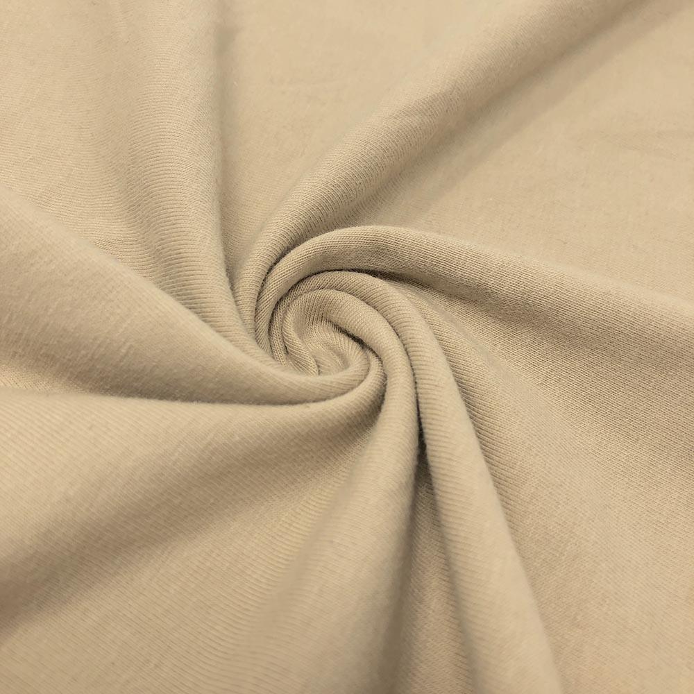 Cotton Jersey Rod Pocket Curtains - Khaki - Image 3