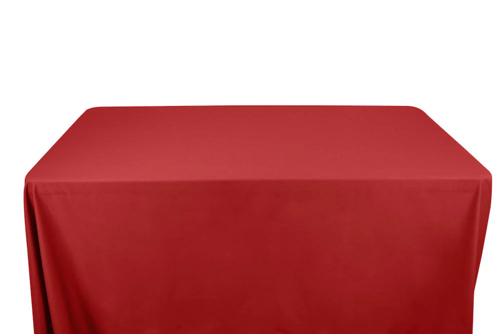 Cotton Polyester Broadcloth Banquet Rectangular Table Covers - 6 Feet - Image 30