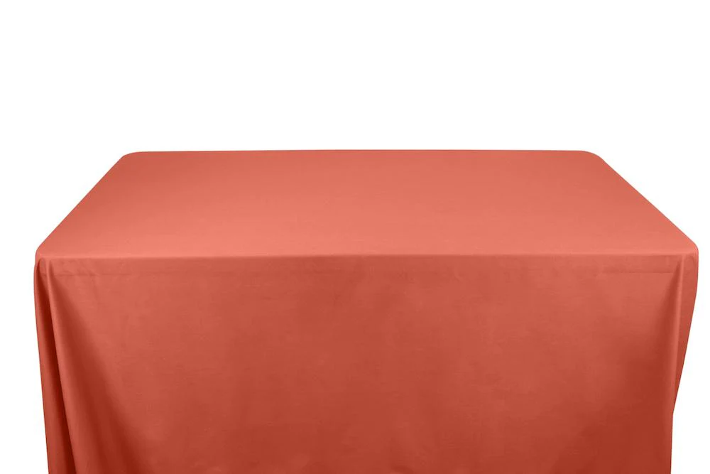 Cotton Polyester Broadcloth Banquet Rectangular Table Covers - 6 Feet - Image 8