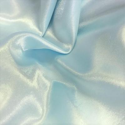 Crepe Back Satin Rod Pocket Curtains - Sky Blue - Image 3