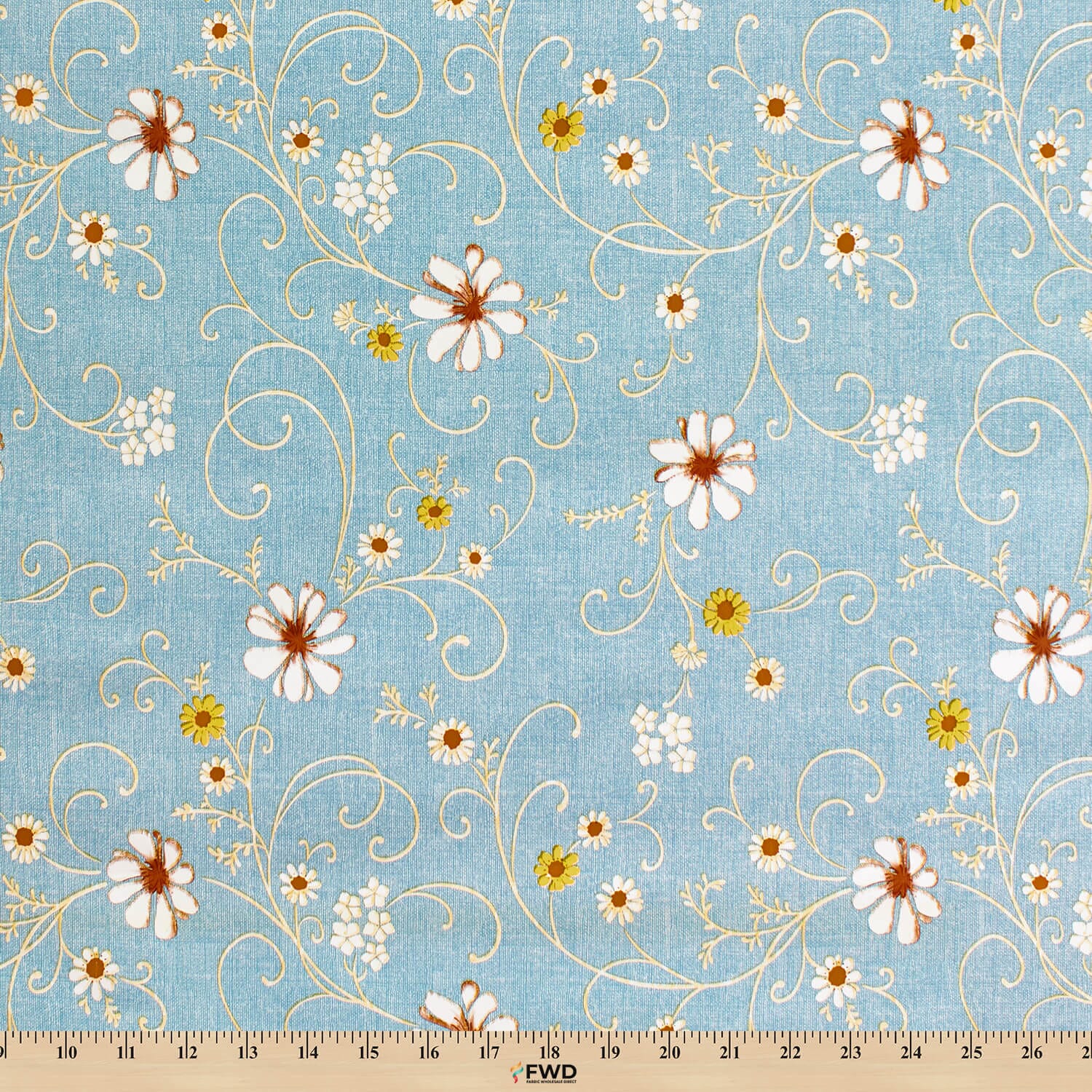 Daisy Print Oilcloth - Image 4