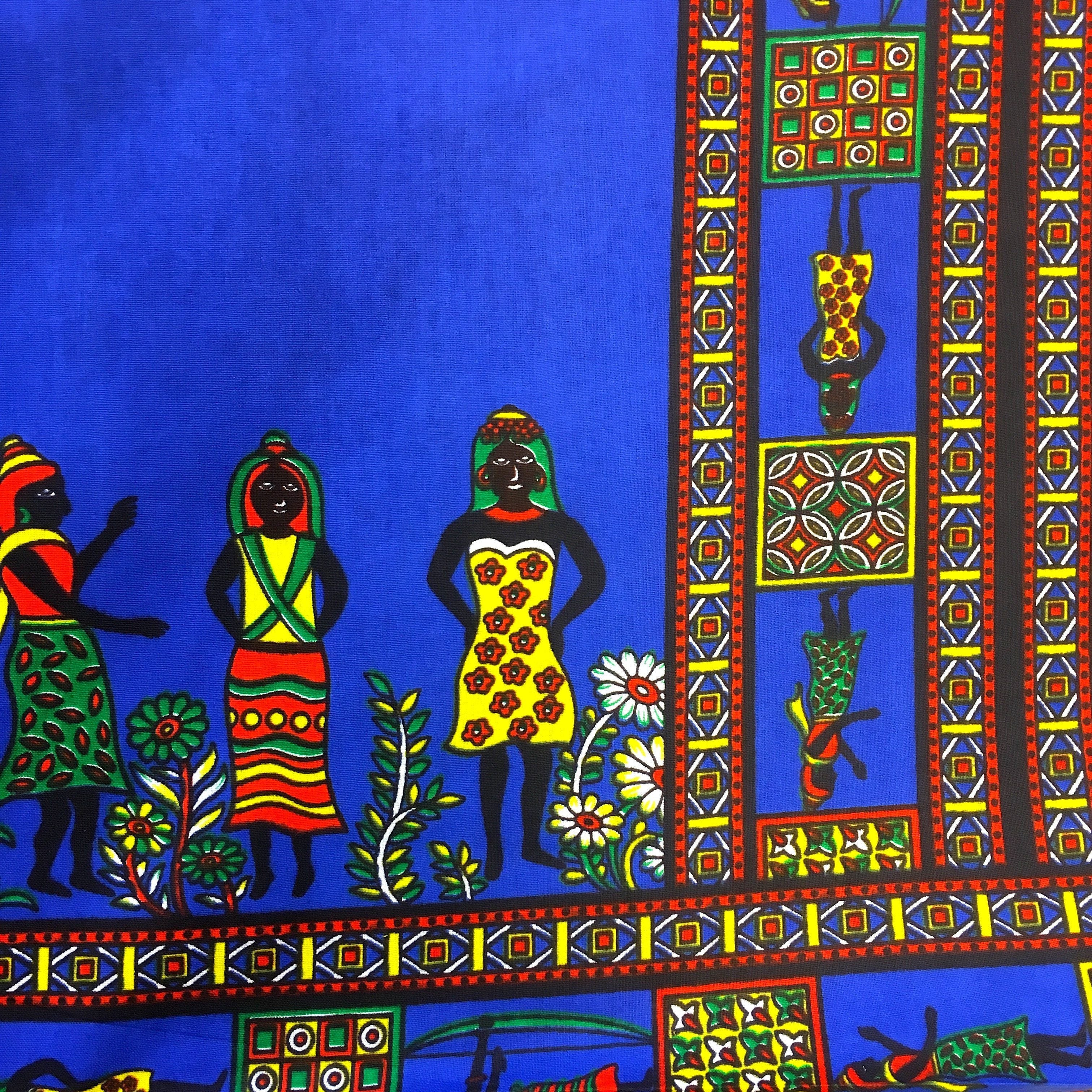 Dashiki Angelina African Print - Blue - Image 4