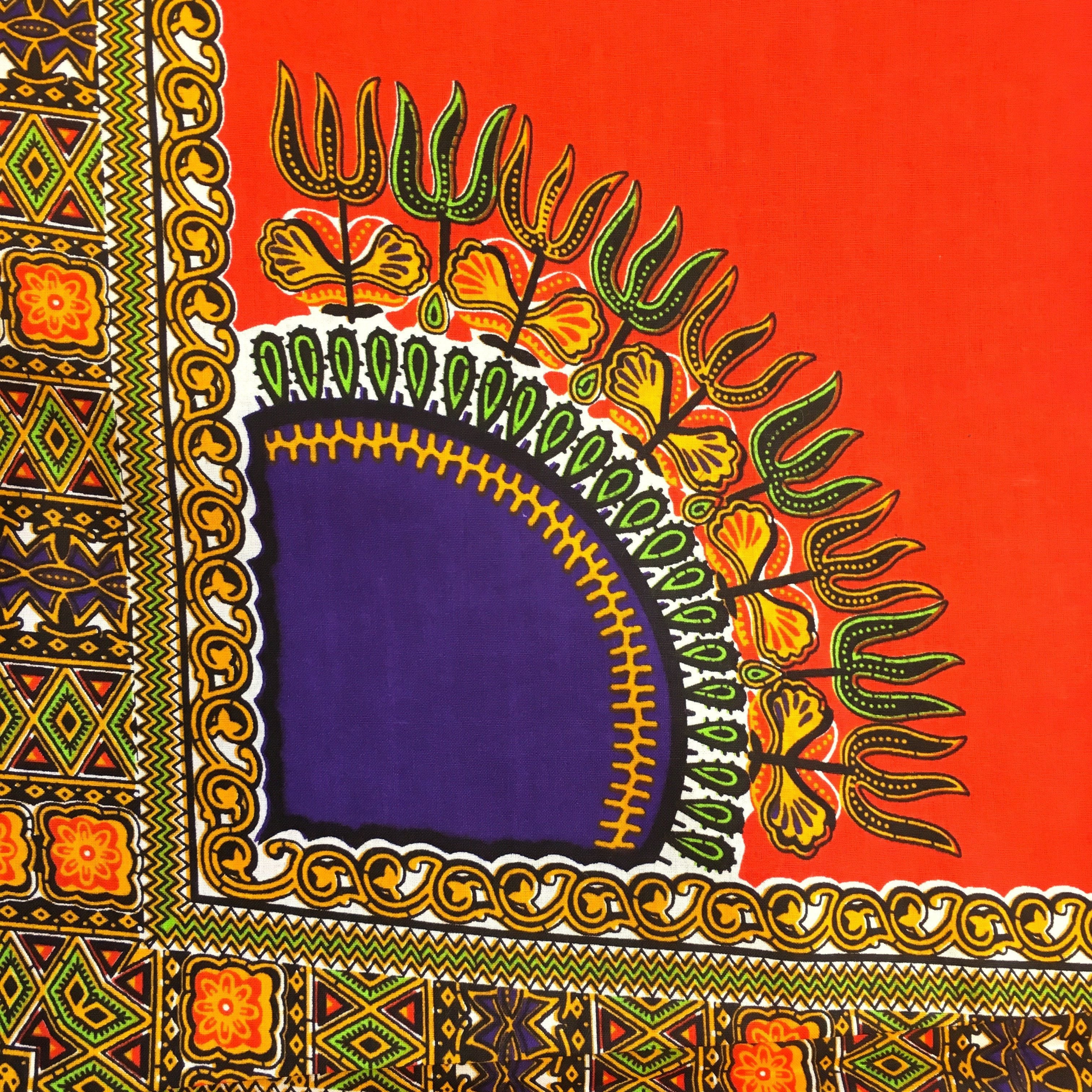 Dashiki Angelina African Print - Orange - Image 3