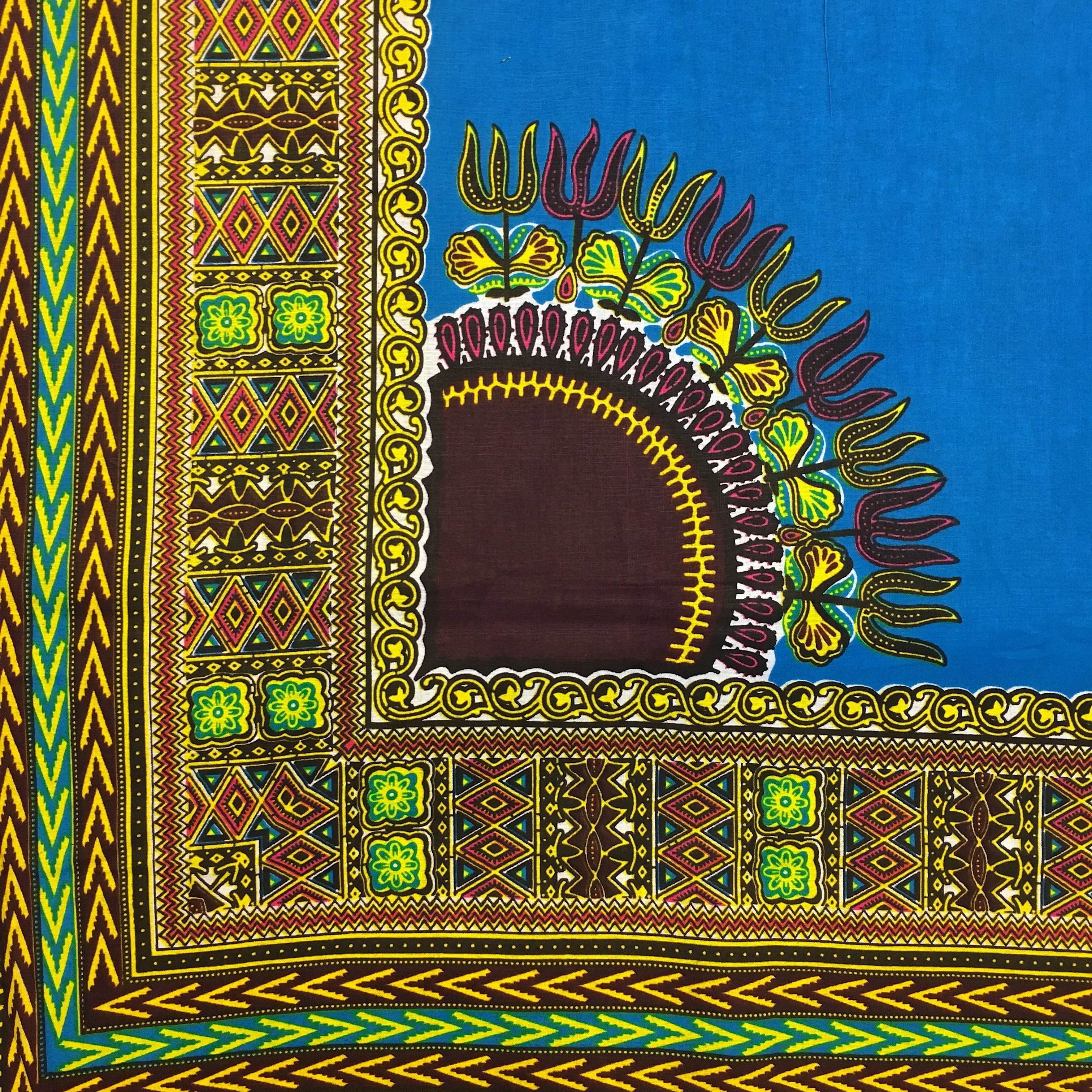 Dashiki Angelina African Print - Turquoise - Image 3
