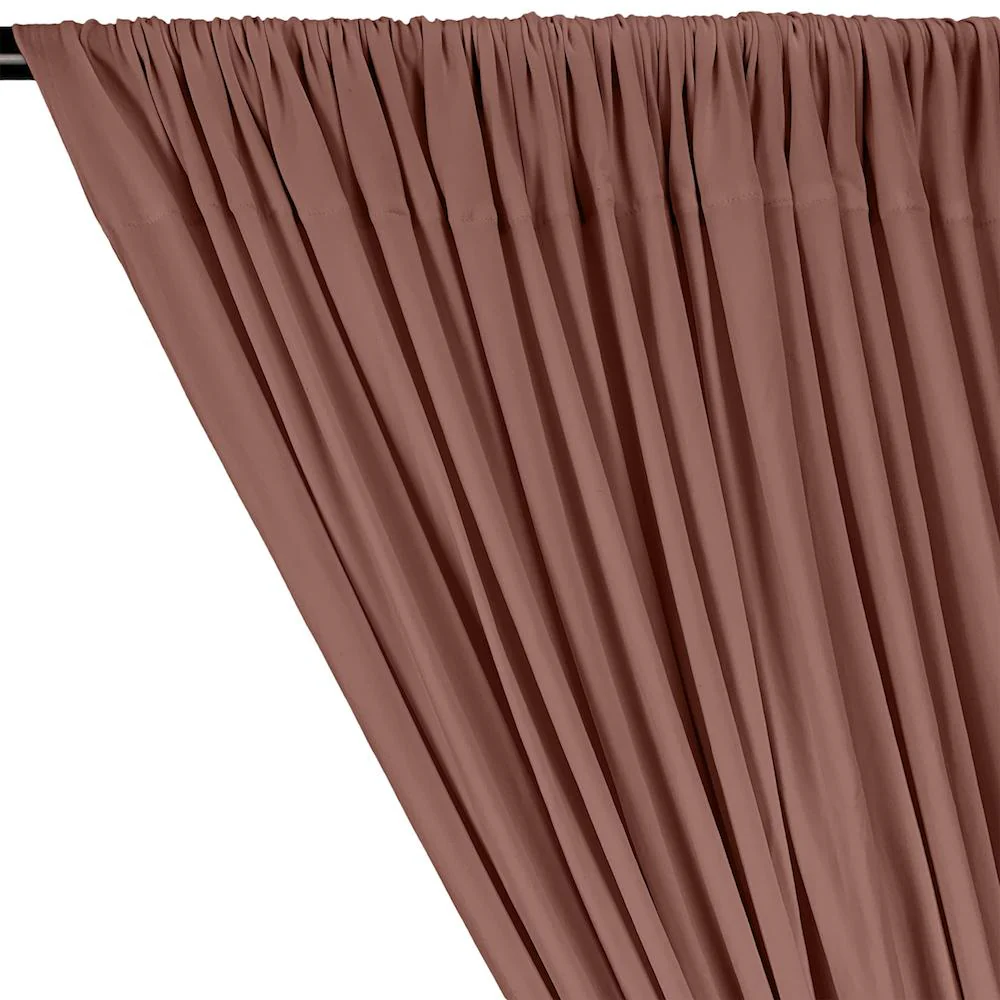 DTY Double-Sided Brushed Rod Pocket Curtains - Dusty Rose - Image 2