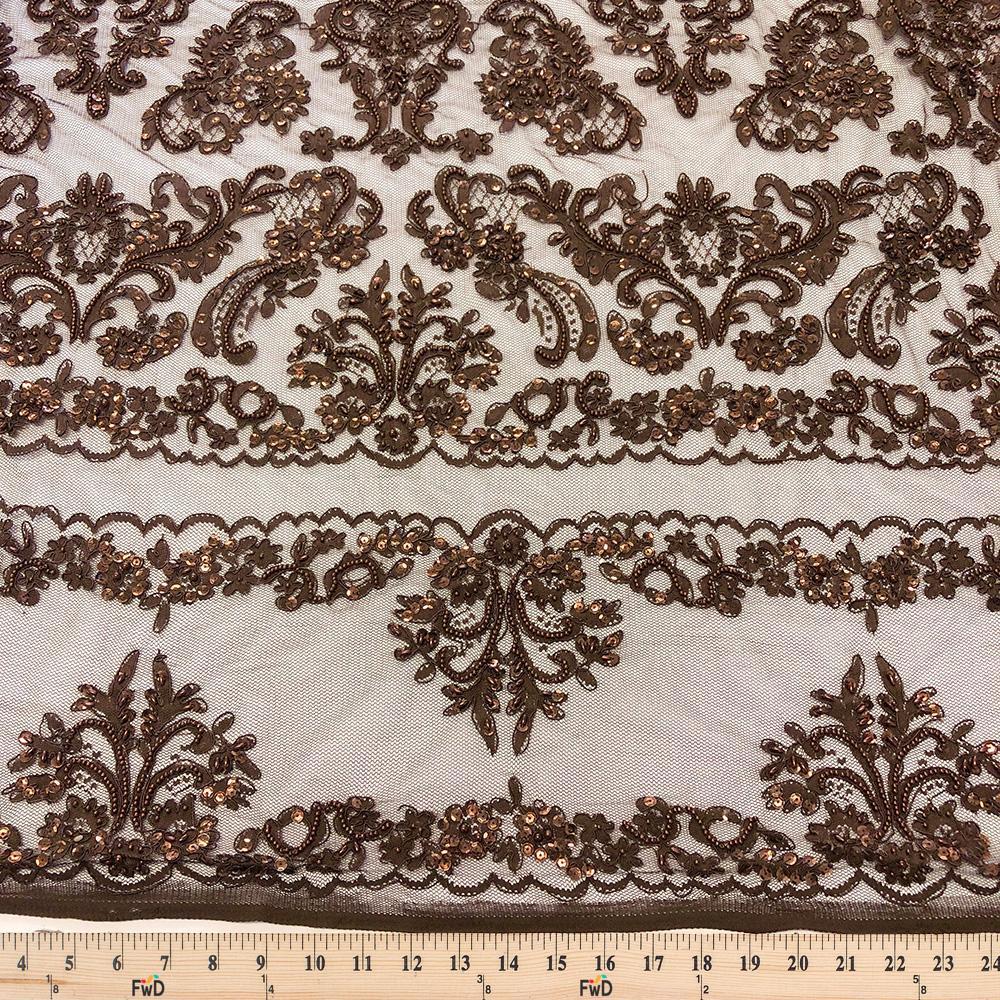 Empire Beaded Bridal Sequins on Mesh - Image 31