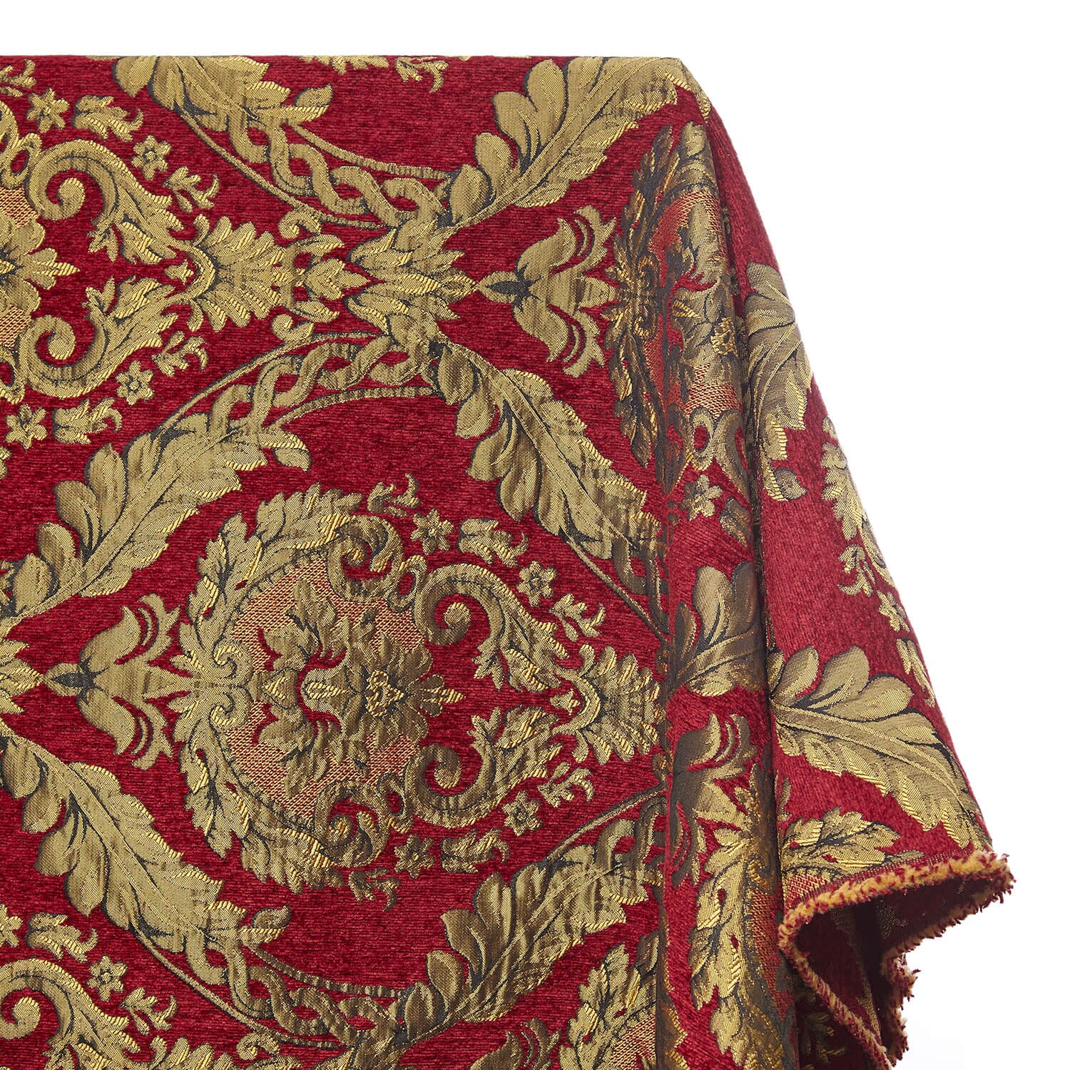 Floral Bloom Two Tone Polyester Rayon Chenille Damask Jacquard - Image 10