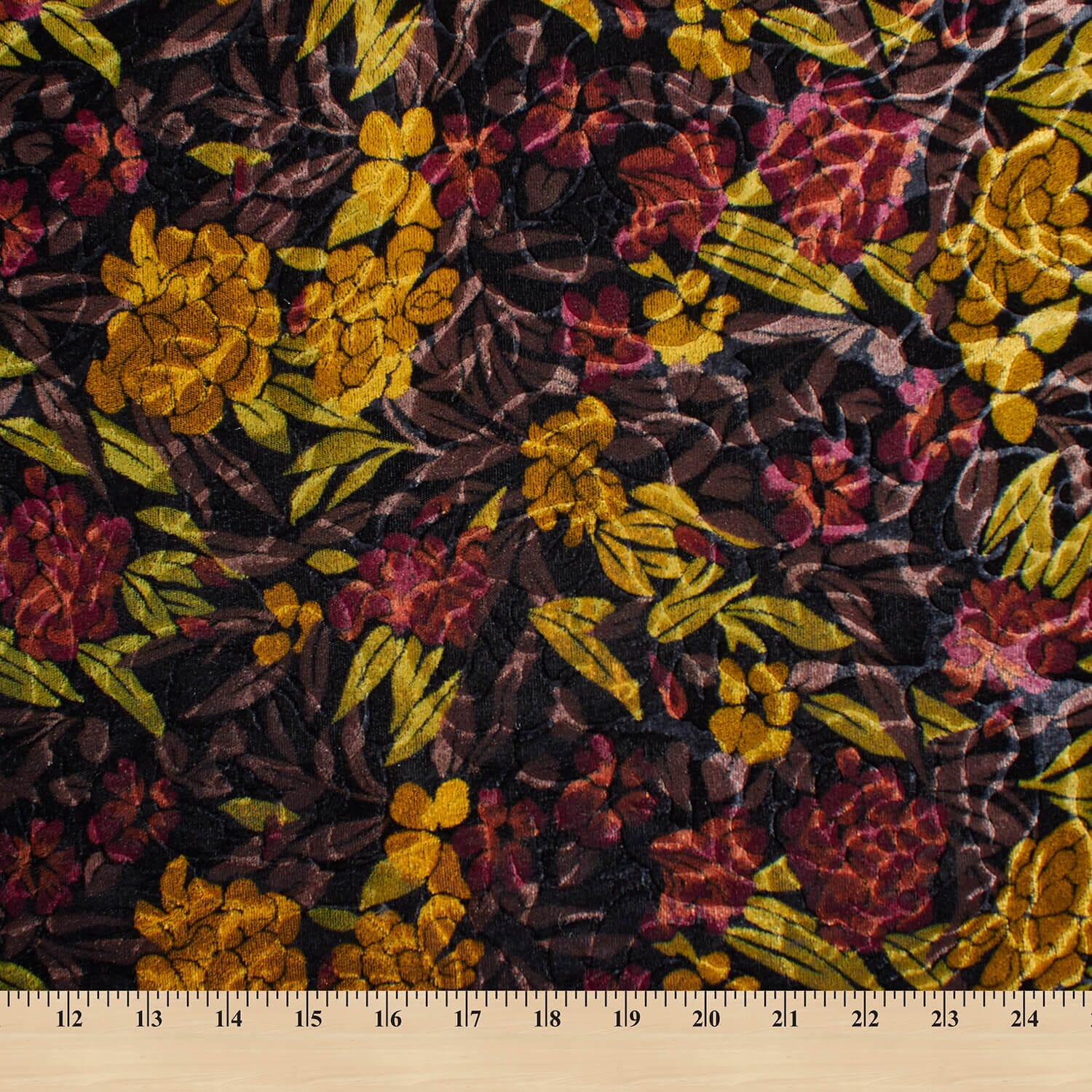 Floral Patterned Micro Velvet - Image 3