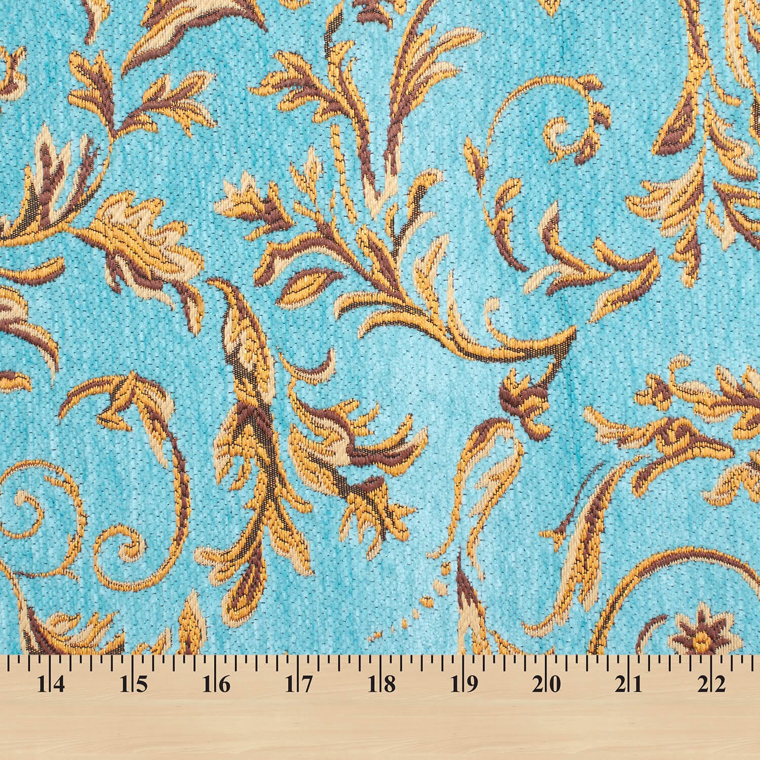 Floral Scroll Metallic Chenille Upholstery Jacquard - Image 9