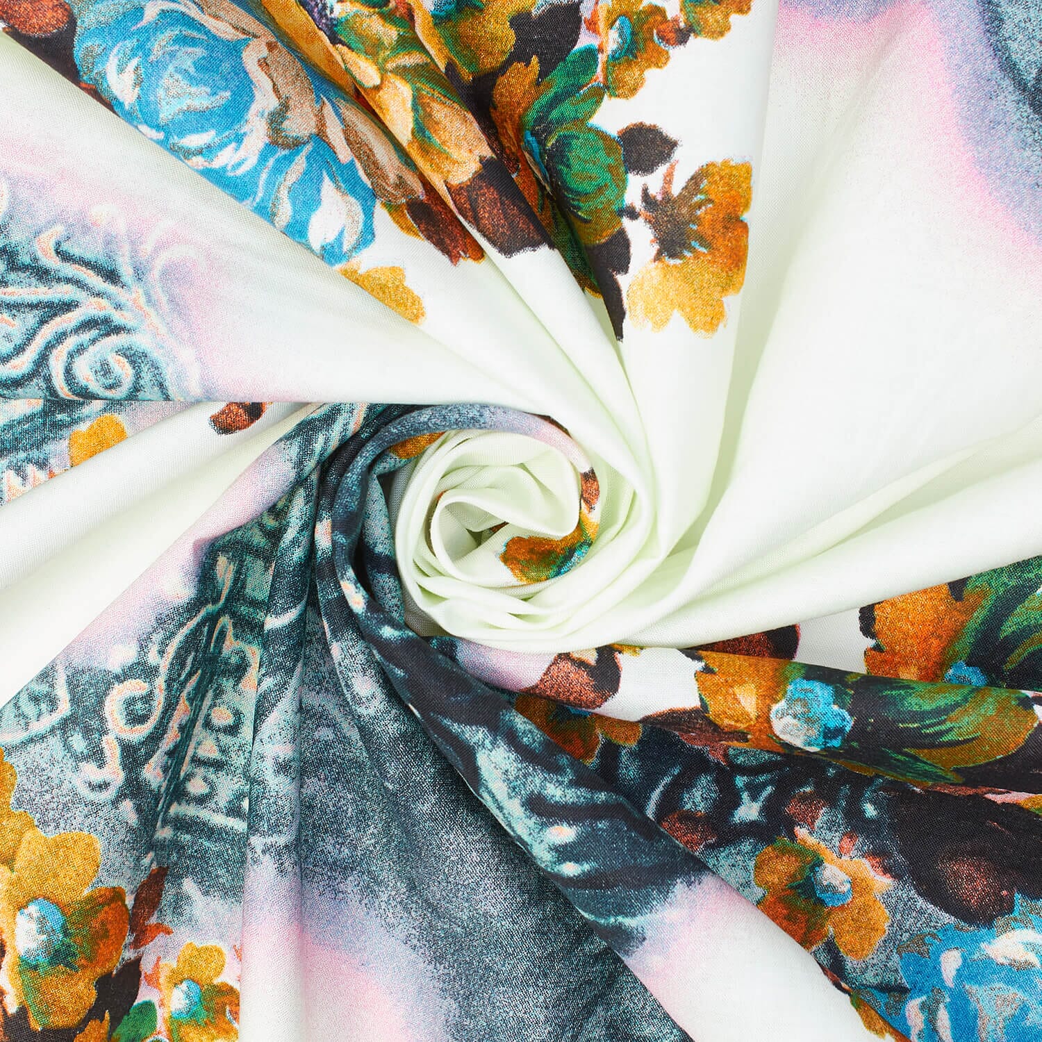 Floral Vine Printed Broadcloth - Image 2