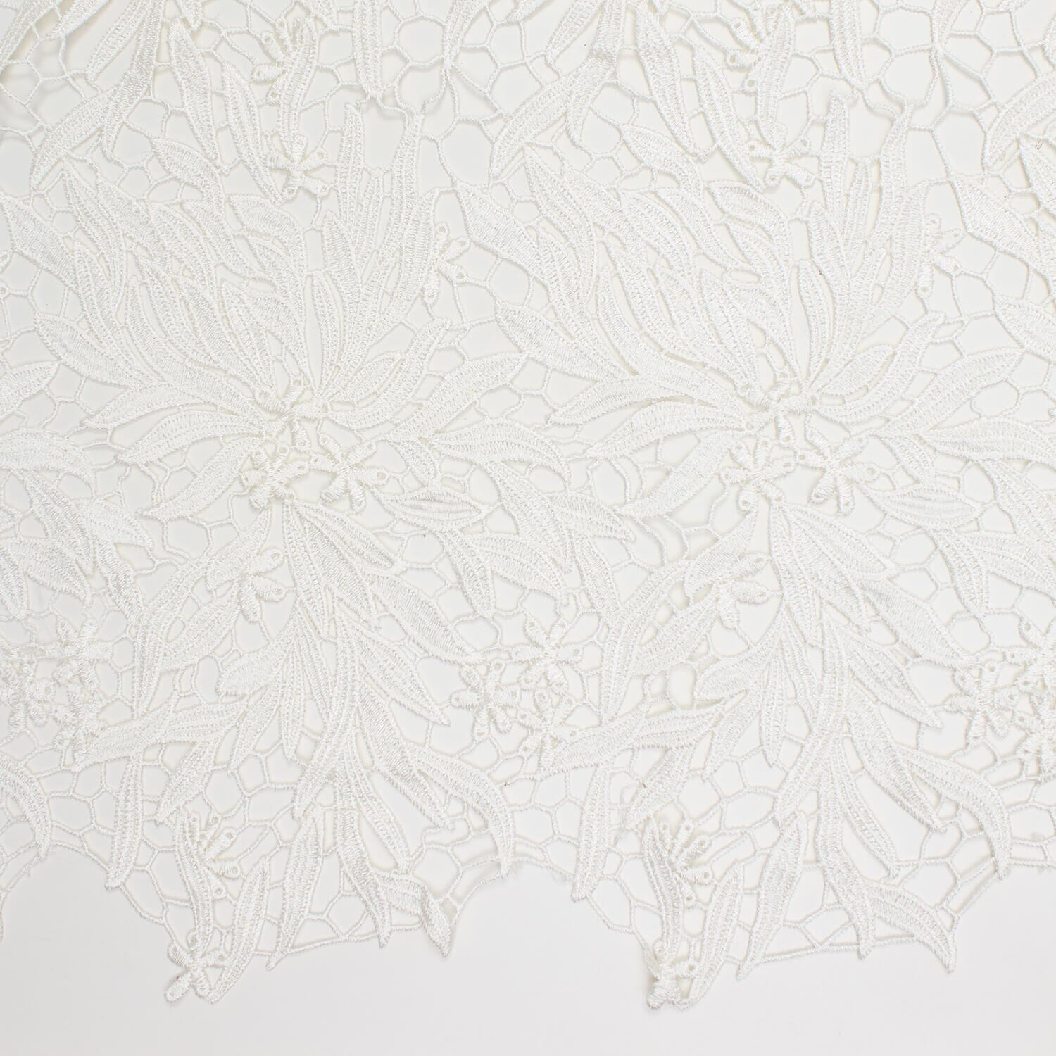 Garden Floral Vine Guipure French Venice Lace - Off White - Image 2