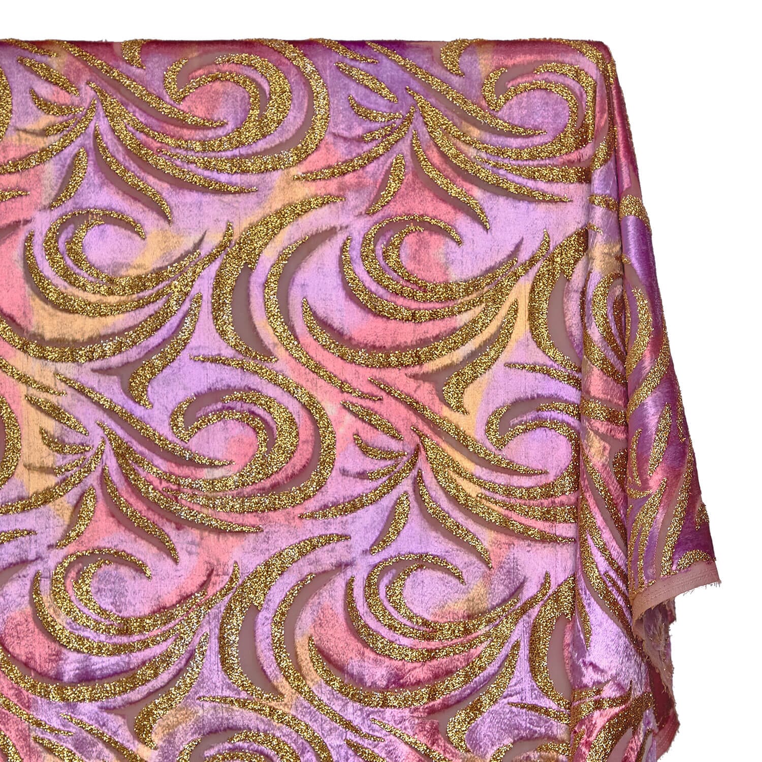 Geometric Metallic Velvet Burnout On Mesh - Image 14