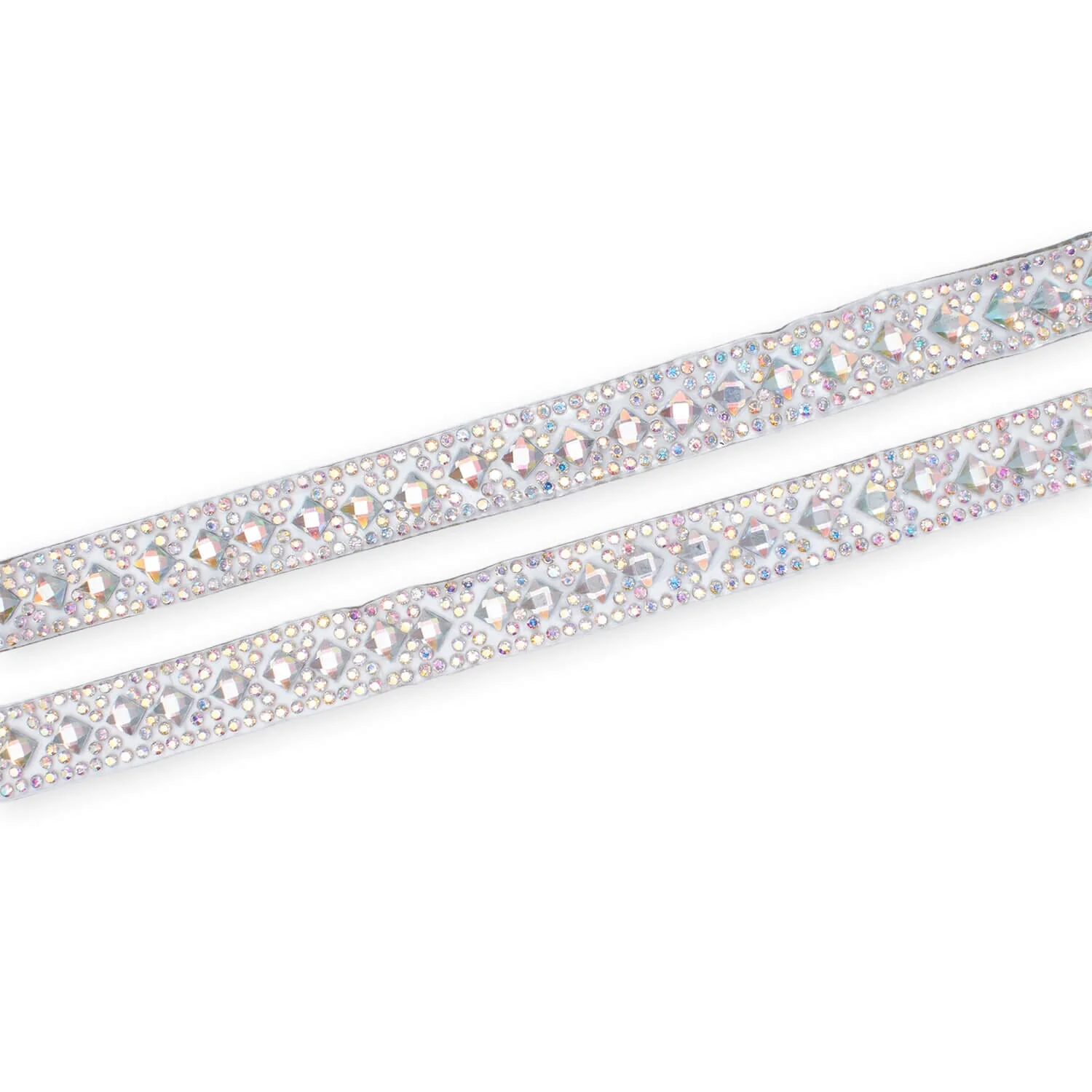 Geometric Rhombus Diamond Resin Rhinestone Iron On Trim - Image 3