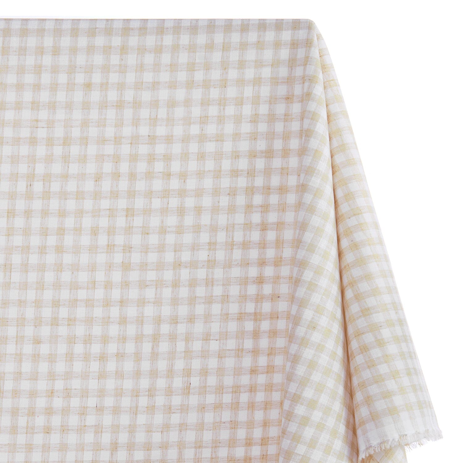 Gingham Check Linen-Look - Image 11