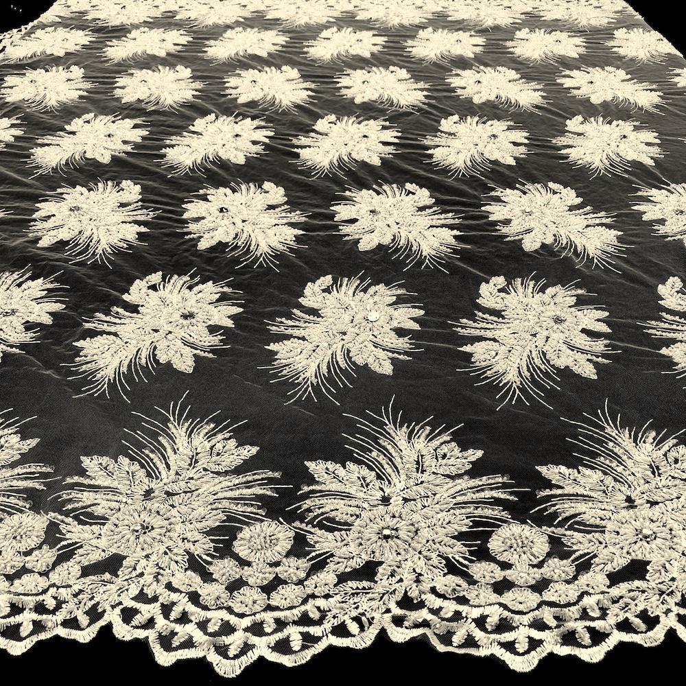 Gloriosa Bridal Lace Beaded Fabric - Image 11