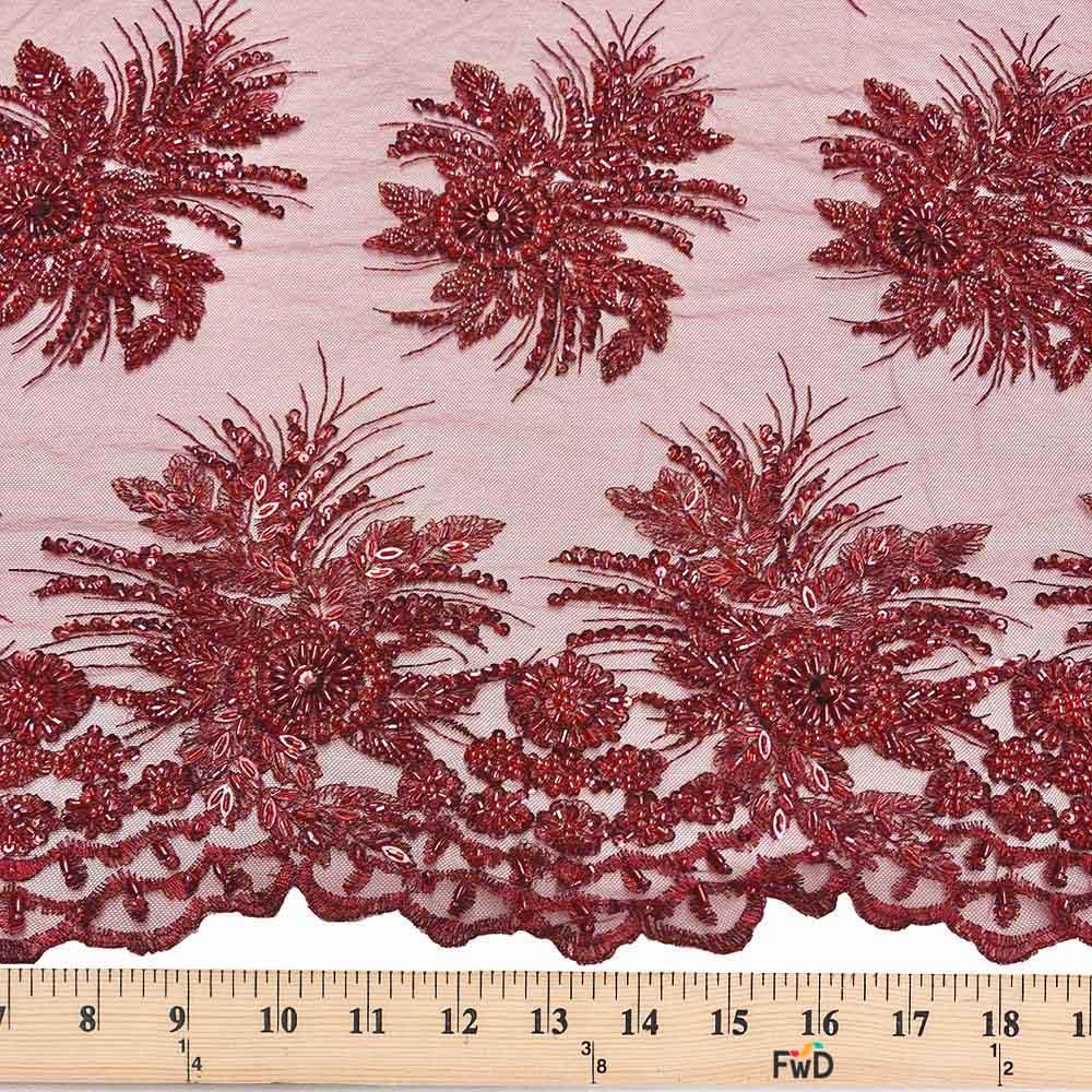 Gloriosa Bridal Lace Beaded Fabric - Image 28