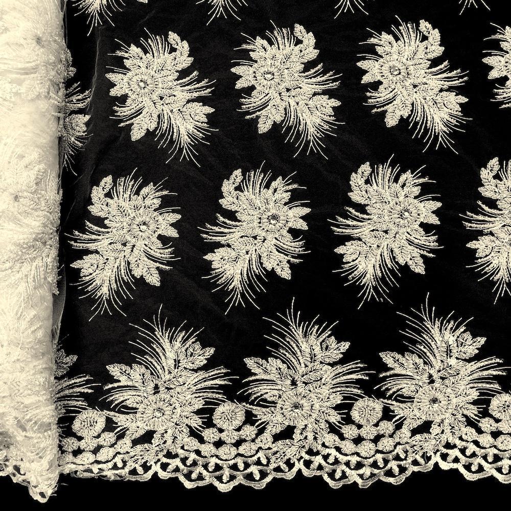 Gloriosa Bridal Lace Beaded Fabric - Image 6