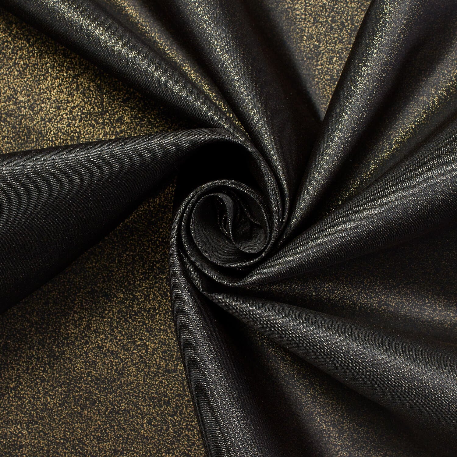 Gold Glitter On Black Taffeta - Image 2