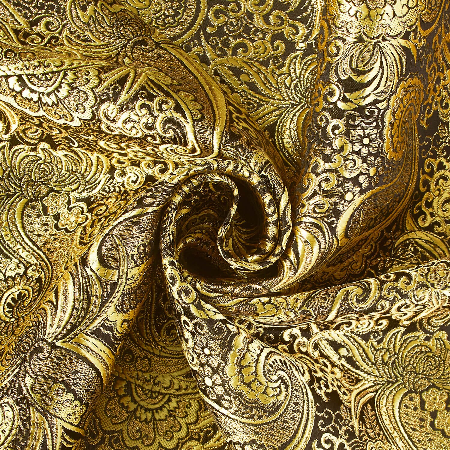Gold Paisley Metallic Brocade - Image 42