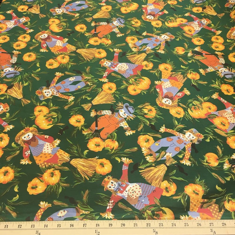 Scarecrow Green Printed Cotton - Image 3