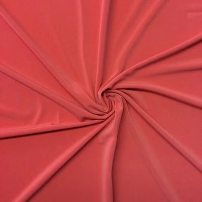 ITY Knit Stretch Jersey Rod Pocket Curtains - Coral - Image 3