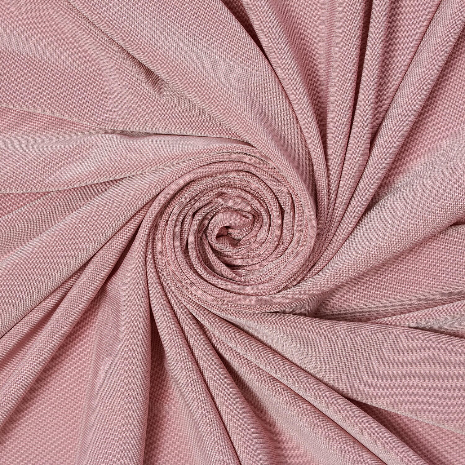 ITY Knit Stretch Jersey Rod Pocket Curtains - Dusty Rose - Image 3